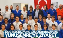 Judo Federasyonu Başkanı Sezer Huysuz judocularla buluştu