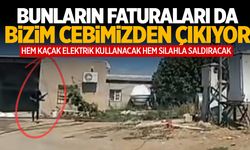 Kaçak elektrik kullanan şahıs ekiplere uzun namlulu ile saldırdı