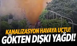 Kanalizasyon borusu patladı! İnsanların üzerine dışkı yağdı!