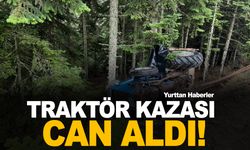 Traktör ile ağaç arasına sıkışan sürücü hayatını kaybetti