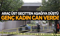 Konya’da araç üst geçitten aşağıya düştü! Genç kadın feci şekilde can verdi!