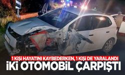 Kütahya'da iki otomobil kafa kafaya çarpıştı: 1 ölü, 1 yaralı