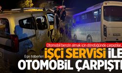 Kütahya'da işçi servisi kazası… Otomobille çarpıştı: 10 yaralı