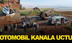 Otomobil kanala uçtu… 3 kişi can verdi!