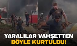 Sakarya’daki fabrika yangının ilk dakikaları: Yaralılar fabrikadan böyle çıktılar!