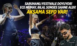 Saruhanlı'da konser geçidi! İlçe halkı festivale doyuyor...