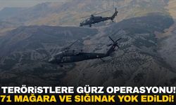 Terör örgütüne darbe! 71 mağara ve sığınak yok edildi!