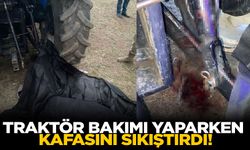 Ağrı'da traktörün bakımını yapmak isterken kafası sıkıştı! Hayatını kaybetti