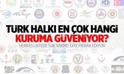 Türkiye’de En Güvendiğiniz Kurum? Anket Yapıldı… Cevabı Belli Oldu!