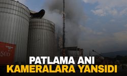 Oba Makarna fabrikasında patlama anı kamerada