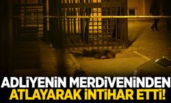 Adliyenin yangın merdiveninden atlayarak intihar etti