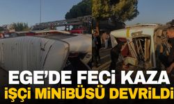 Aydın’da akaryakıt tankeri işçi minibüsüyle çarpıştı: 11 yaralı