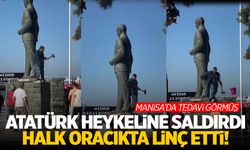 Balıkesir'de Atatürk Anıtına Balyozla Saldırdı Halk Linç Etti! Manisa'da Tedavi Görmüş