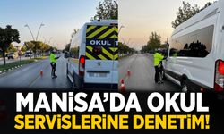 Manisa’da emniyet güçlerinden okul servislerine denetim!