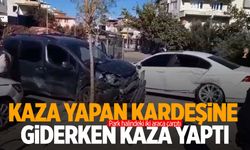 Denizli'de kaza yapan kardeşinin yanına gidiyordu… Kazaya karıştı!