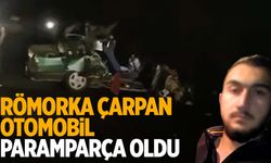 Denizli’de römorka çarpan otomobil hurdaya döndü: 1 ölü, 1 yaralı