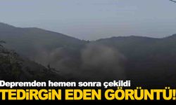 Deprem sonrası tedirgin eden görüntü… Dumanlar yükseldi!