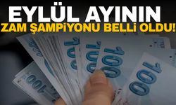 Eylül ayının zam şampiyonu açıklandı