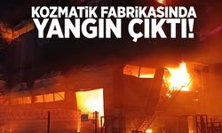 Tekirdağ'da kozmetik fabrikasında büyük yangın!