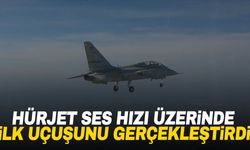 HÜRJET Ankara’da ses hızı üzerinde ilk uçuşunu gerçekleştirdi