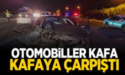 İki otomobil kafa kafaya çarptı: 7 yaralı