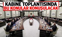 Kabine Toplantısında konuşulacak konular belli oldu!