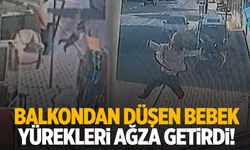 Konya’da 1,5 yaşındaki bebek balkondan düştü! O anlar kamerada!