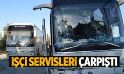 Kütahya’da işçi servisleri çarpıştı: 3 yaralı