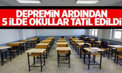 Malatya'daki deprem nedeniyle 5 ilde okullar tatil edildi