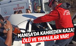 Manisa'da 2 otomobil çarpıştı! Ölü ve yaralılar var