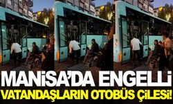 Manisa’da engelli vatandaşların otobüs çilesi!