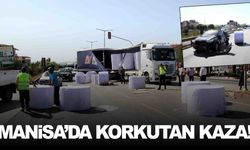 Manisa’da korkutan kaza… Şans eseri kurtuldu