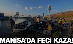 Manisa’da ticari araçla kamyonet çarpıştı! 4 kişi yaralandı