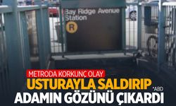 Metroda dehşet… Usturayla adamın gözünü çıkardı!