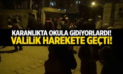 Öğrenciler karanlıkta okula gidiyordu! Bir ilde valilik düğmeye bastı