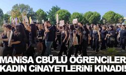 Manisa CBÜ’lü öğrencilerden kadın cinayetlerine protesto!