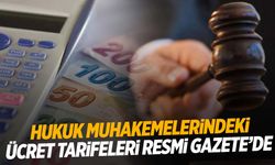 Resmi Gazete'de yayımlandı! Hukuk muhakemelerindeki tanıklık, hakem ve gider avansı tarifeleri...