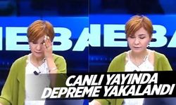 Spiker canlı yayında depreme yakalandı