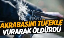 Tüfeğini gösterirken akrabasını vurdu!