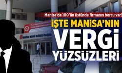 Manisa’nın ‘Vergi yüzsüzleri’ ortaya çıktı!