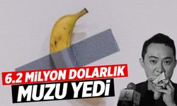 6.2 milyon dolarlık duvara bantlanmış muzu yedi!