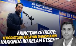 AK Partili Arınç'tan Ferdi Zeyrek'e: "Teröristleri aklayan danışmanın hakkında iki kelam etsene!"