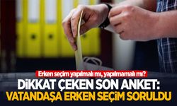 ASAL Araştırma’dan dikkat çeken ‘erken seçim’ anketi