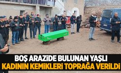 Ege’de 109 gün sonra bulunan yaşlı kadının kemikleri toprağa verildi