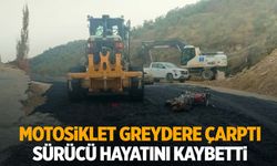 Ege’de motosikletlinin acı sonu! Greydere çarptı…