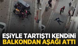 Eşiyle tartıştıktan sonra kendini 7. kattan aşağı attı!