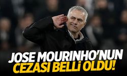 Fenerbahçe'de Jose Mourinho'nun cezası belli oldu!