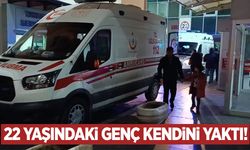 22 yaşındaki genç benzin dökerek kendini yaktı!