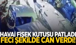 Üzerine oturduğu havai fişek kutusu patlayınca can verdi!