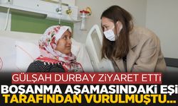 Gülşah Durbay Şehzadeler’de boşanma aşamasındaki eşi tarafından silahla vurulan kadını ziyaret etti